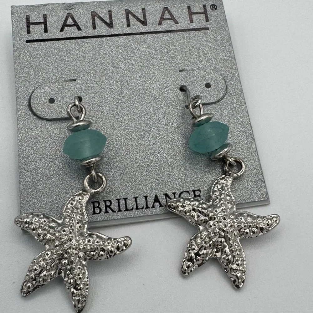 Hannah Brilliance Nautical Beach Ocean Sea Glass Sea Life Bracelet and Earrings - Picture 9 of 11
